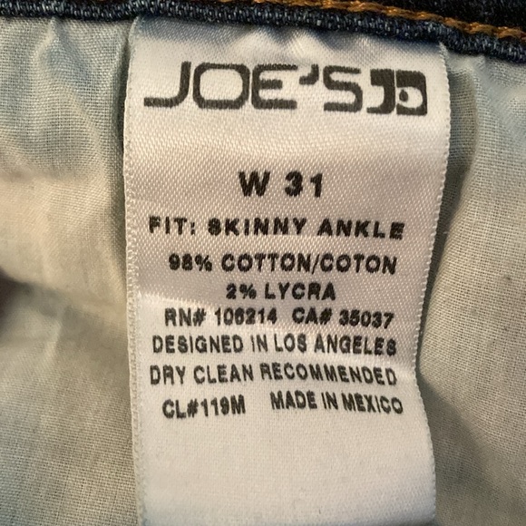 Women's Joe's Jeans Skinny Ankle Jeans size 31 blue denim - Picture 4 of 5